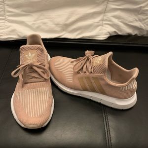 Light pink addidas sneakers